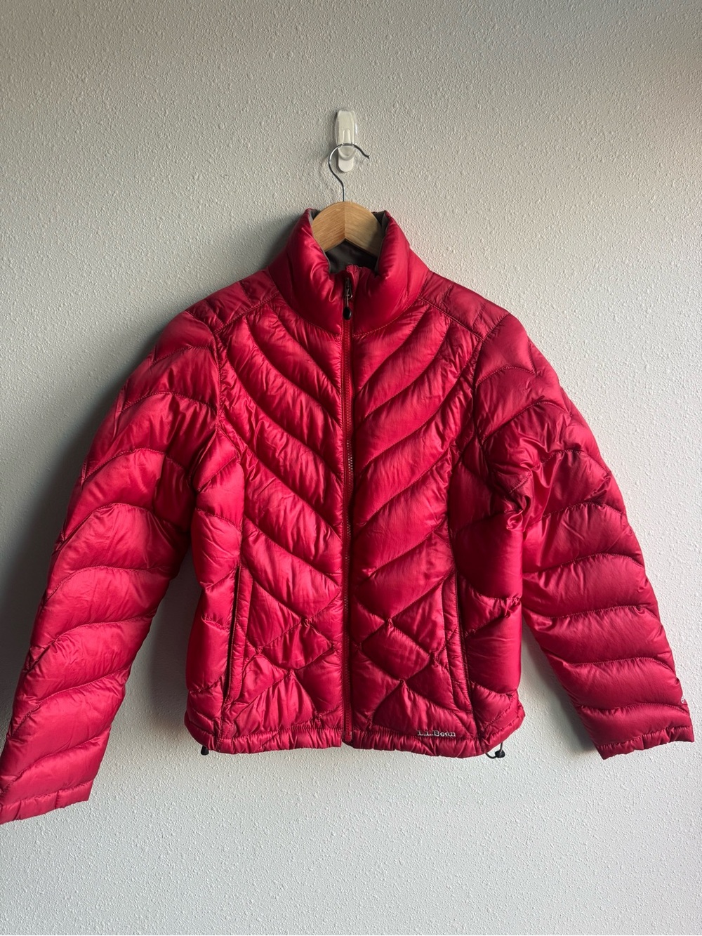 LLBean Red Down Puffer Jacket